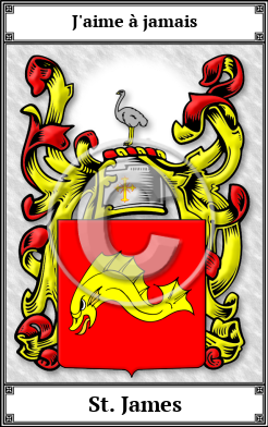 St. James Family Crest Download (JPG)  Book Plated - 150 DPI